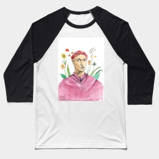 Frida Khalo Illustration Baseball T-Shirt